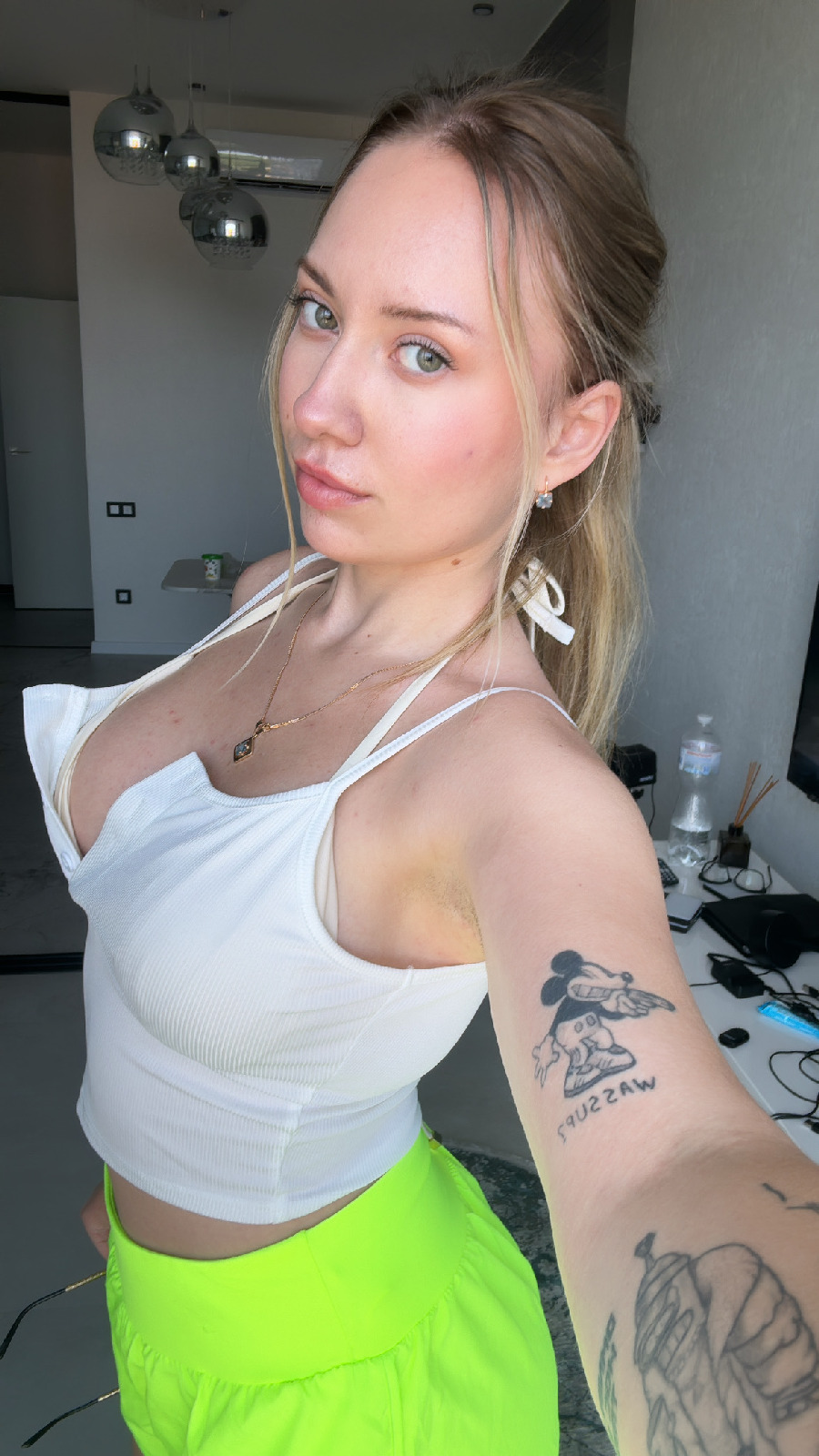 KateV in her underwear in Faridabad